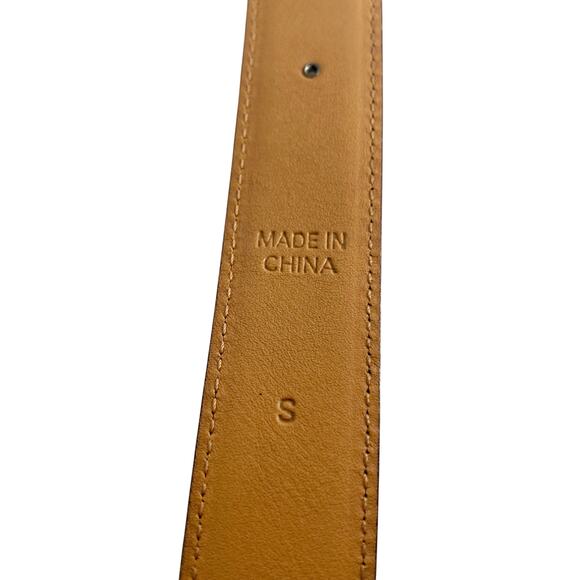 Ralph Lauren Dark Brown Leather Belt with Silver Buckle main image 4